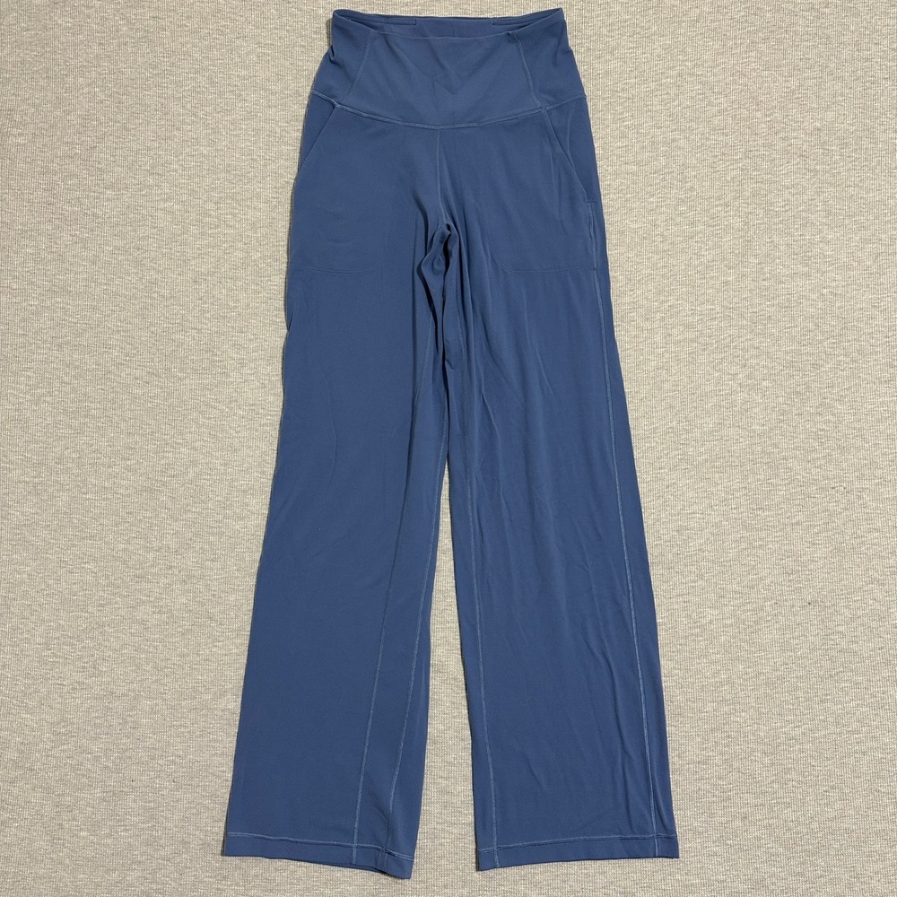 Lululemon Align Wide-Leg Pant High-Rise High Waisted Stretch Nulu Blue Size 4